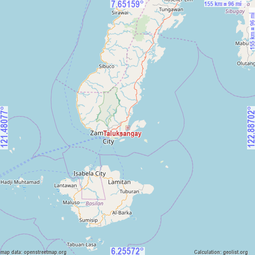 Taluksangay on map