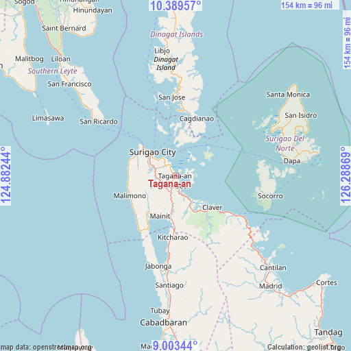 Tagana-an on map