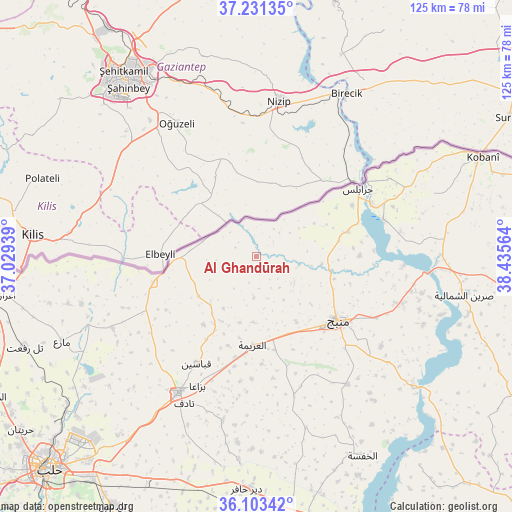 Al Ghandūrah on map