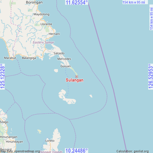 Sulangan on map