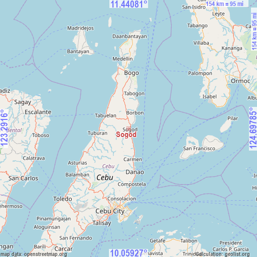 Sogod on map