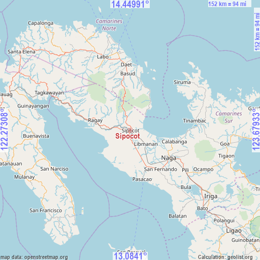 Sipocot on map