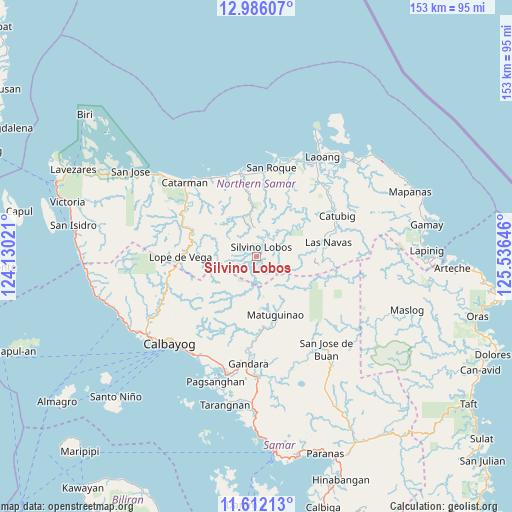 Silvino Lobos on map