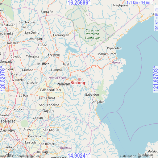 Siclong on map