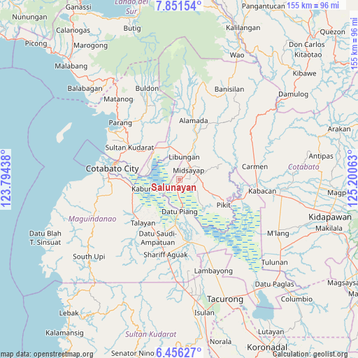 Salunayan on map