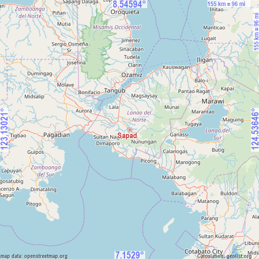 Sapad on map