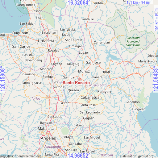 Santo Rosario on map