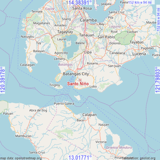 Santo Niño on map