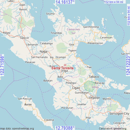 Santa Teresita on map