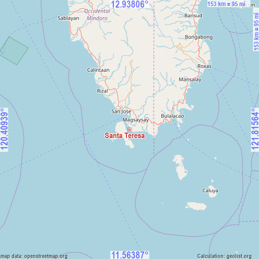 Santa Teresa on map