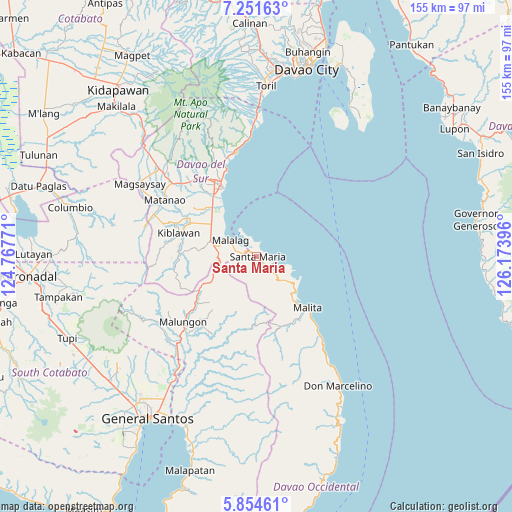 Santa Maria on map