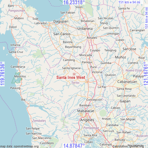Santa Ines West on map