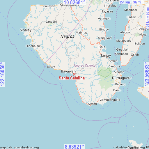 Santa Catalina on map