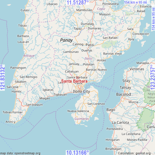 Santa Barbara on map