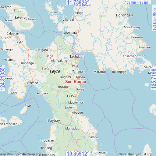 San Roque on map