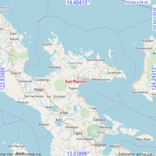 San Ramon on map