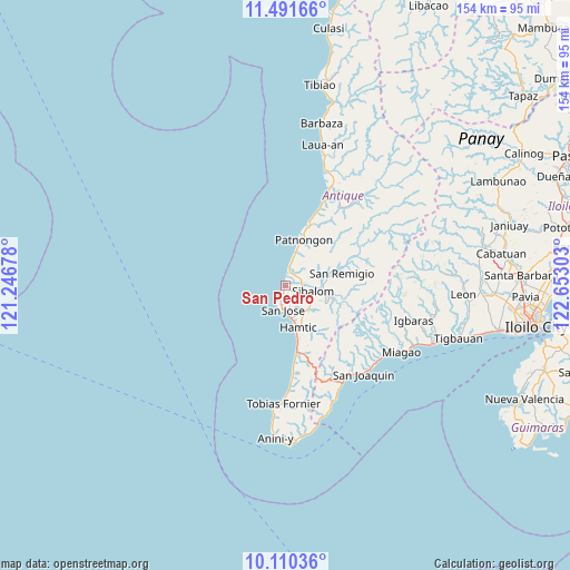 San Pedro on map
