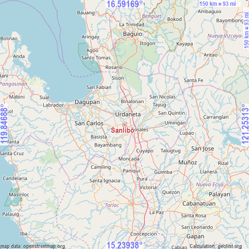 Sanlibo on map
