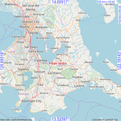 San Isidro on map