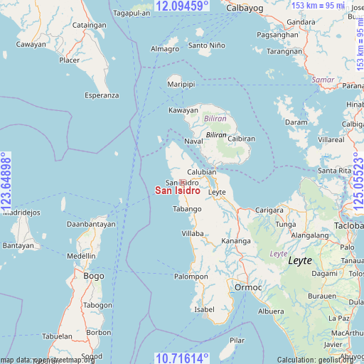 San Isidro on map