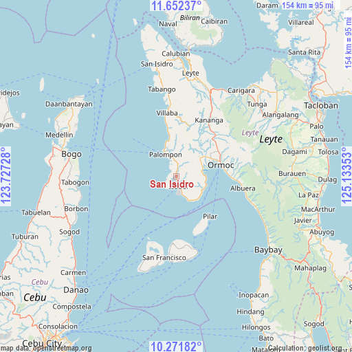 San Isidro on map