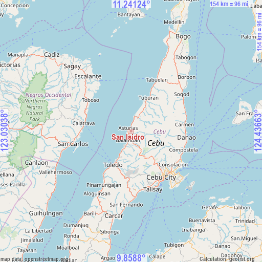 San Isidro on map