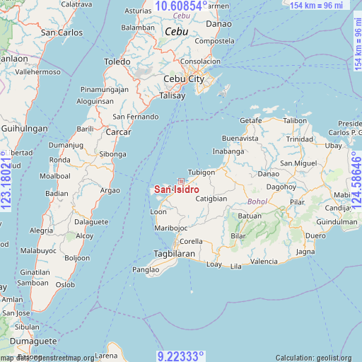 San Isidro on map