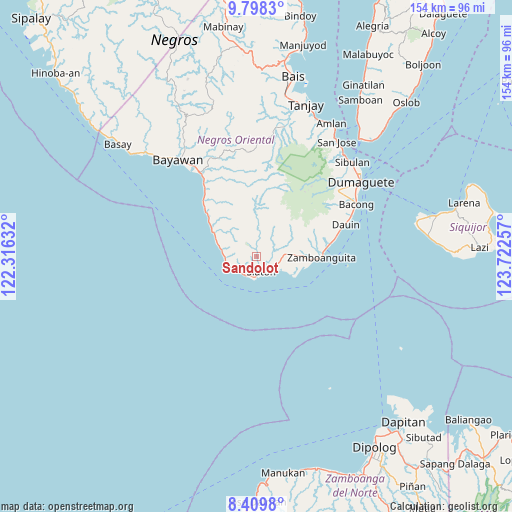 Sandolot on map