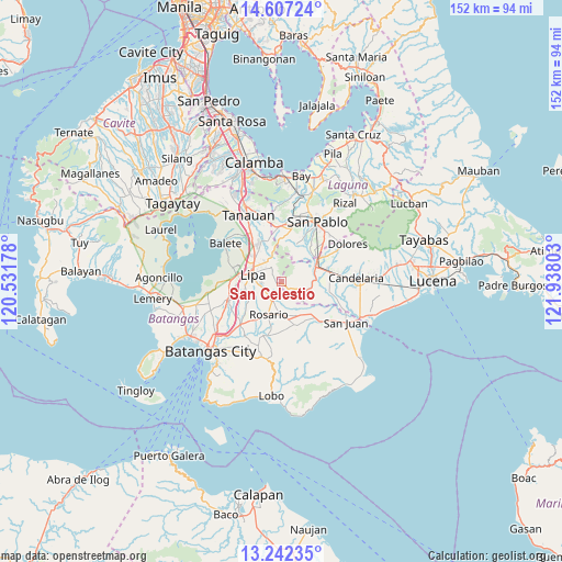 San Celestio on map