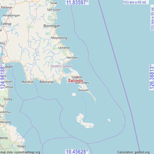 Salcedo on map