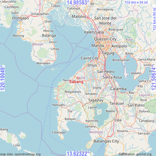 Sabang on map