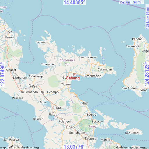 Sabang on map