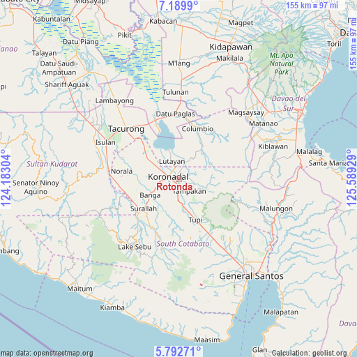 Rotonda on map