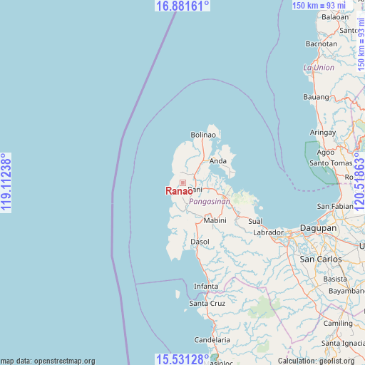 Ranao on map