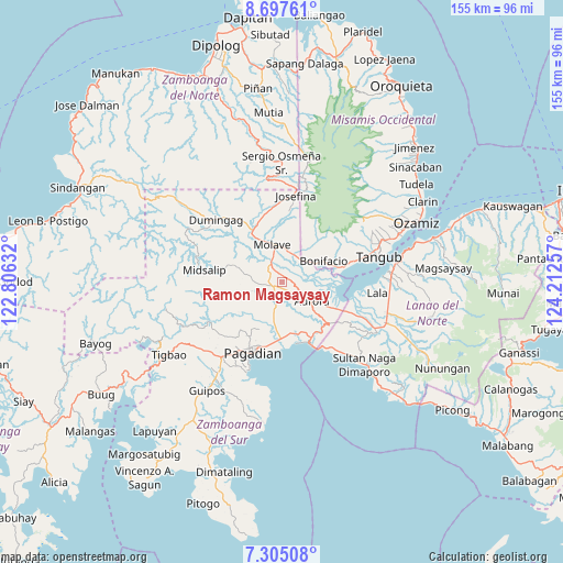 Ramon Magsaysay on map