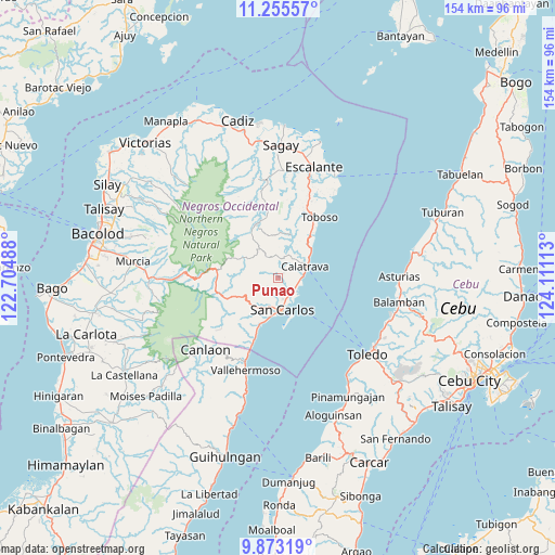 Punao on map