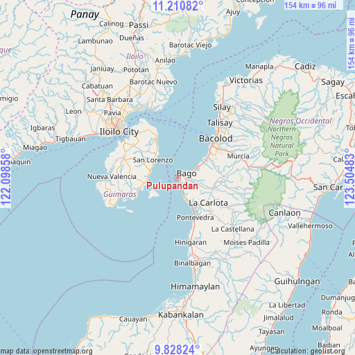 Pulupandan on map