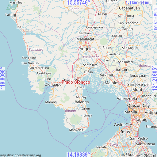 Prado Siongco on map