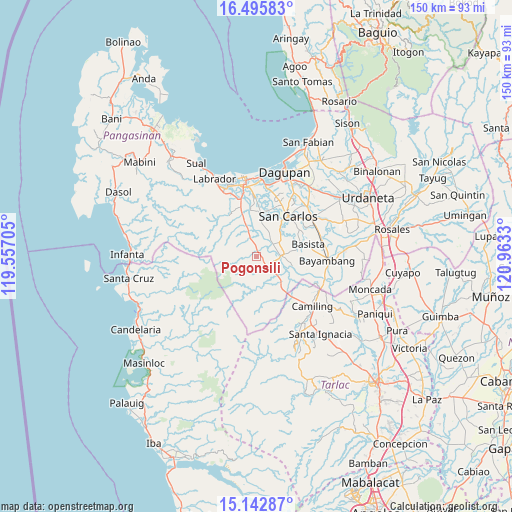 Pogonsili on map