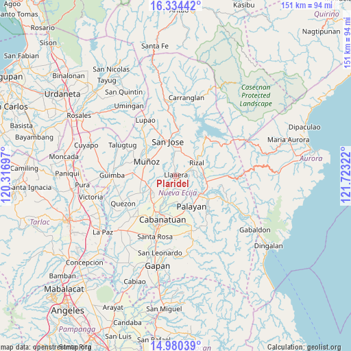 Plaridel on map