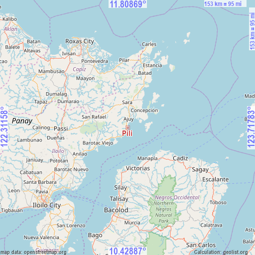 Pili on map