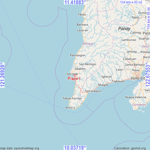 Piape I on map