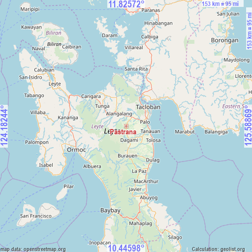 Pastrana on map