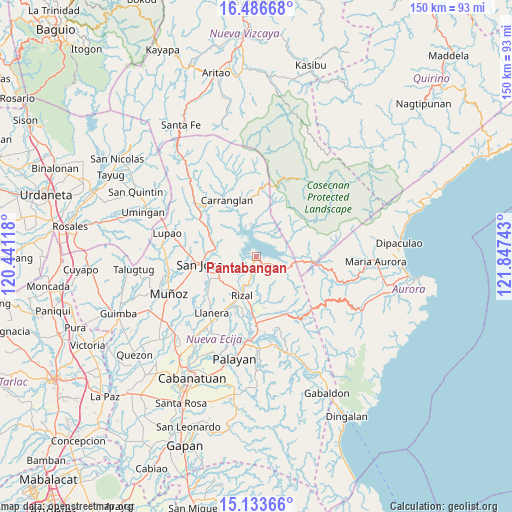 Pantabangan on map