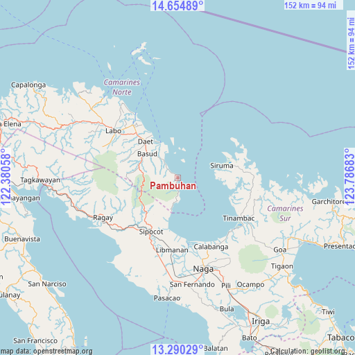 Pambuhan on map