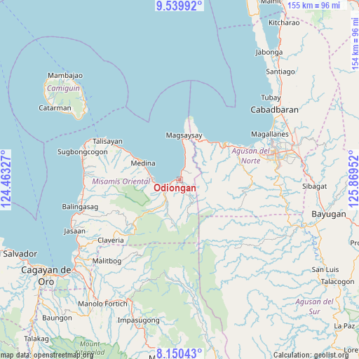 Odiongan on map