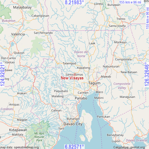 New Visayas on map