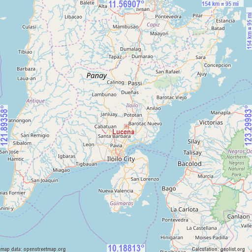 Lucena on map