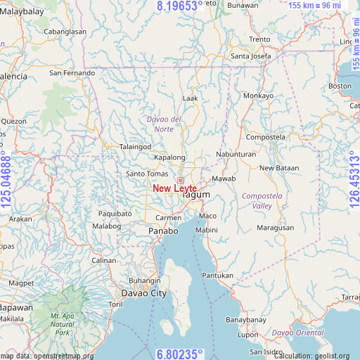 New Leyte on map