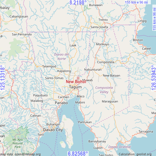 New Bohol on map